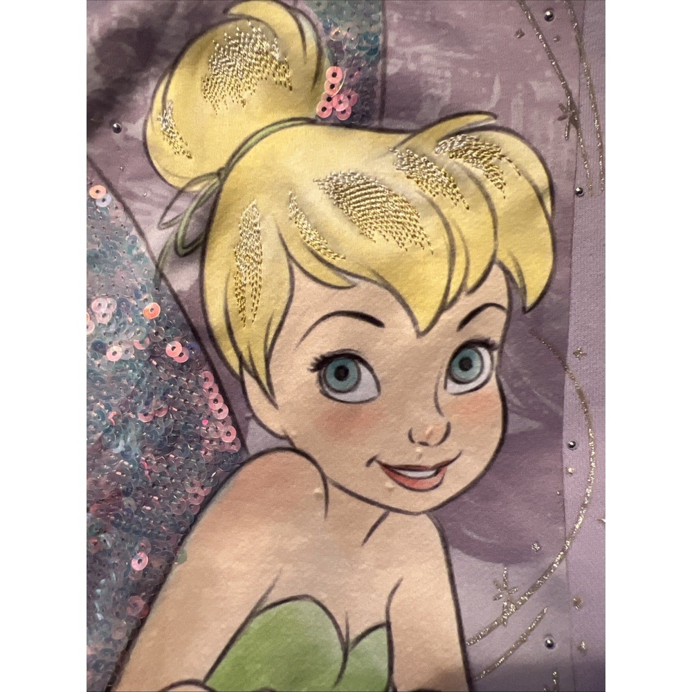 Disney Store ONLY Tinker Bell Tokyo  Japan Peter Pan Sweatshirt Asian Market Med - Picture 11 of 11